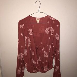 Floral draw string blouse